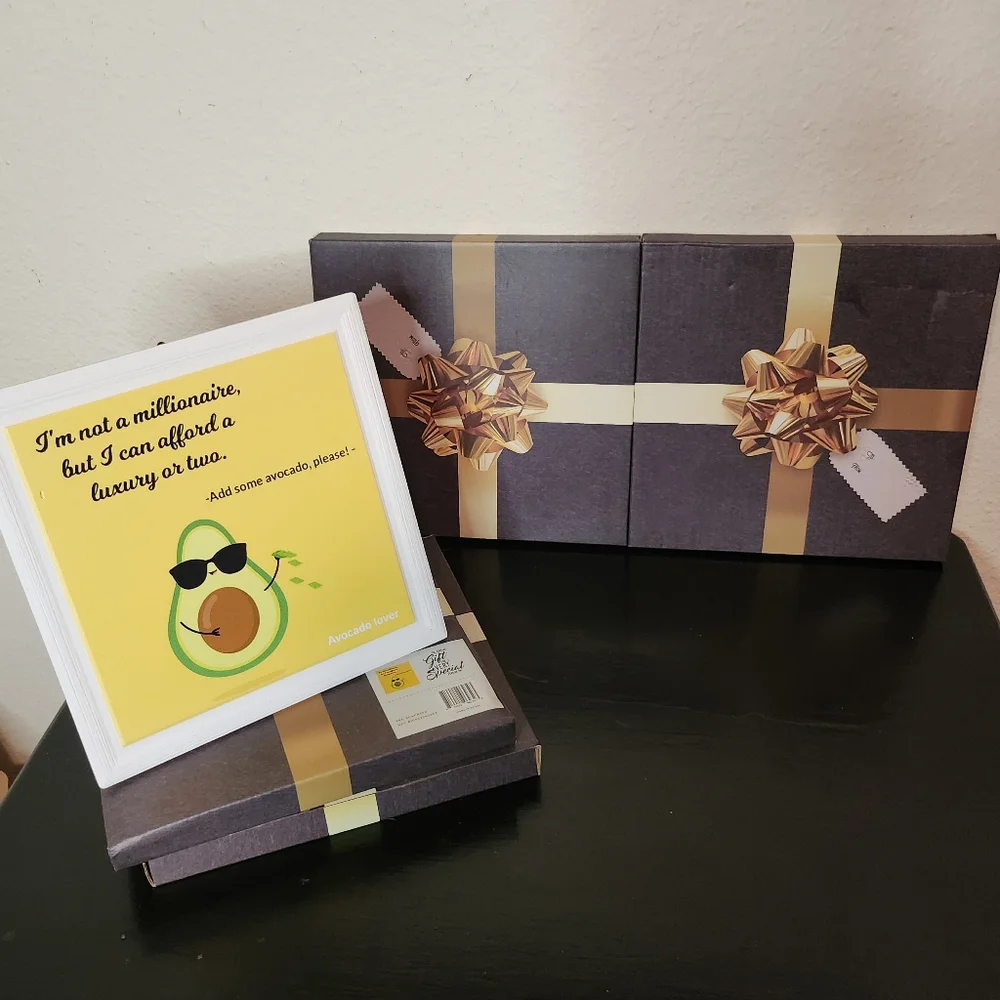 Avacado Lovers Decorative Pic w/Gift Box - Picture 6 of 12